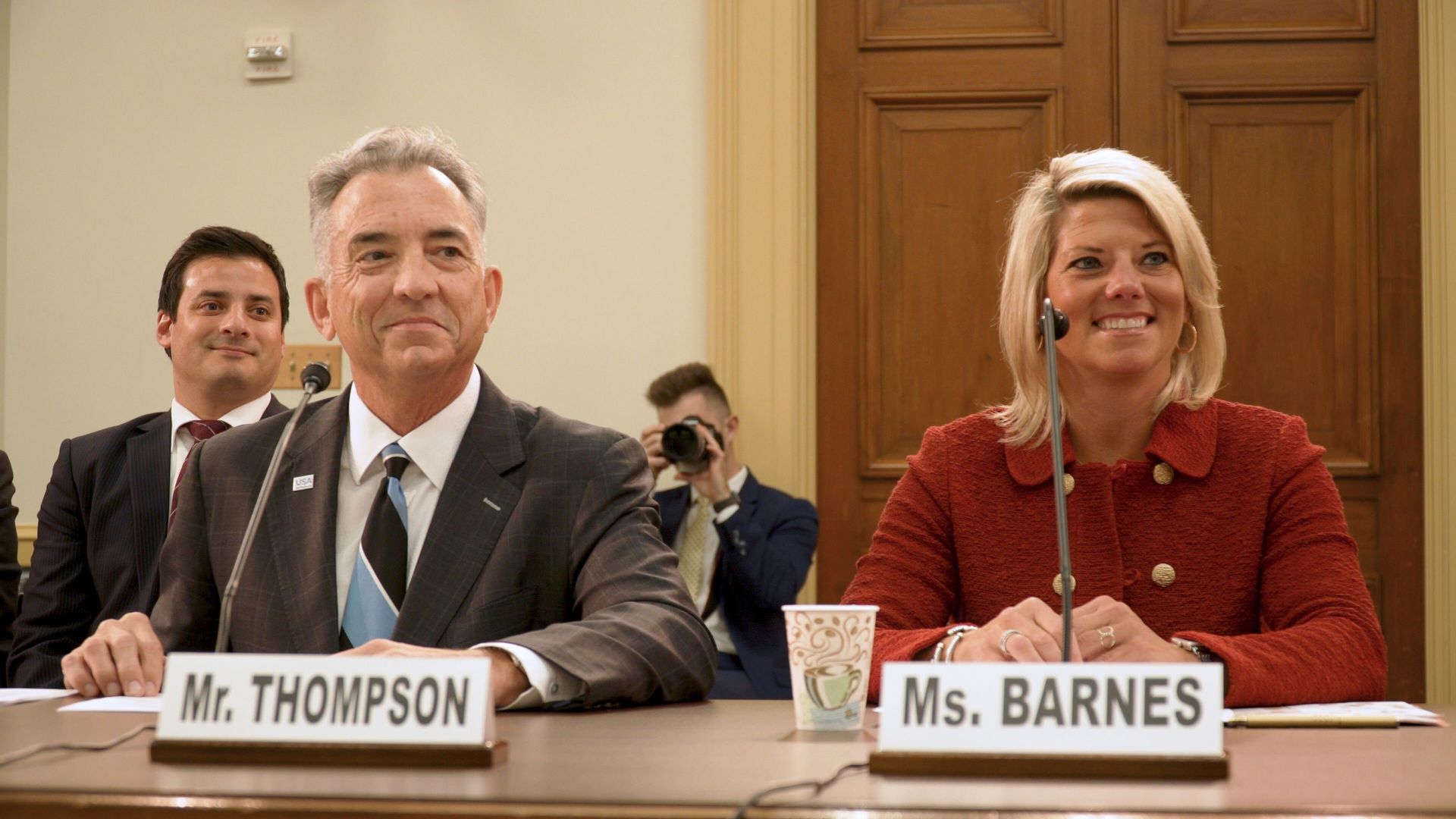 Barnes appeared as a witness alongside Brand USA President and CEO Christopher L. Thompson.