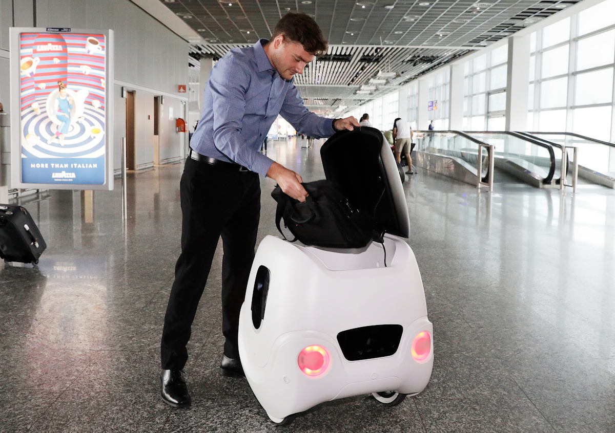 Fraport And E Novia Trialed Guide Robot Yape At Frankfurt Airport Aviation Pros