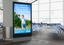 Digital signage already pervades most airports, guiding travelers to their gates, to shops where they can pick up last-minute souvenirs, and places where they can charge their phones.