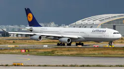 Lufthansa Airbus A340 300 (d Aifd) At Frankfurt Airport