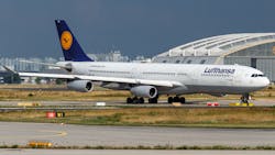 Lufthansa Airbus A340 300 (d Aifd) At Frankfurt Airport