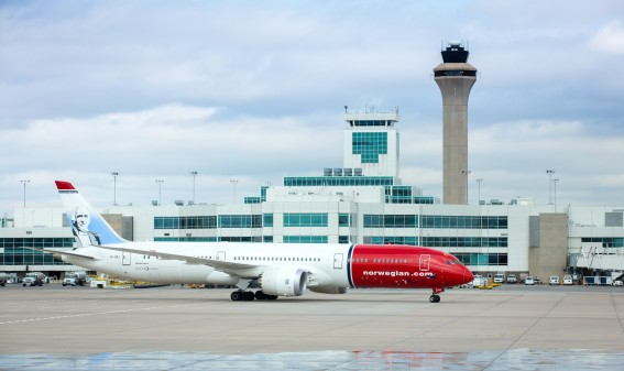 Norwegian 787 Dreamliner At Denver International Airport Photo Provided Courtesy Of Dia