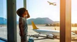 Boy Airport Window Aircraft 767x300