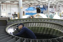 Inspection of the GE90 Fan Stator Module at AMES MRO site