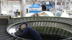 Inspection of the GE90 Fan Stator Module at AMES MRO site