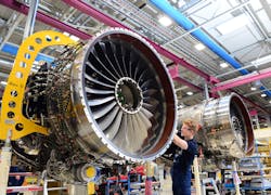Assembly of the Pearl 700 engine at Rolls-Royce. Assembly of the Pearl 700 engine at Rolls-Royce.