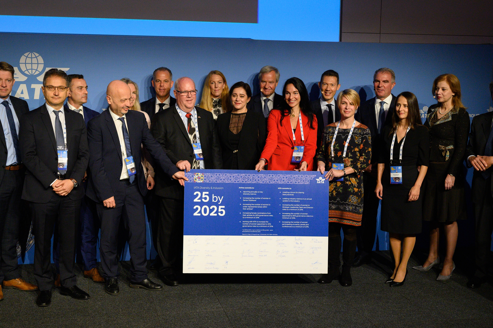 Signatories of the 25by2025 resolution