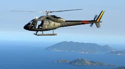 One Squirrel Heli from the Brazilian Navy Air Fleet.