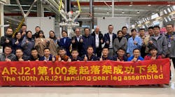 Liebherr Lamc Aviation Changsha 100th Arj21 Landing Gear Strut Assembled Nov2019