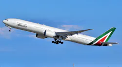 Alitalia Boeing 777 3 Q8(er) Ei Wla Departing Jfk Airport (1)