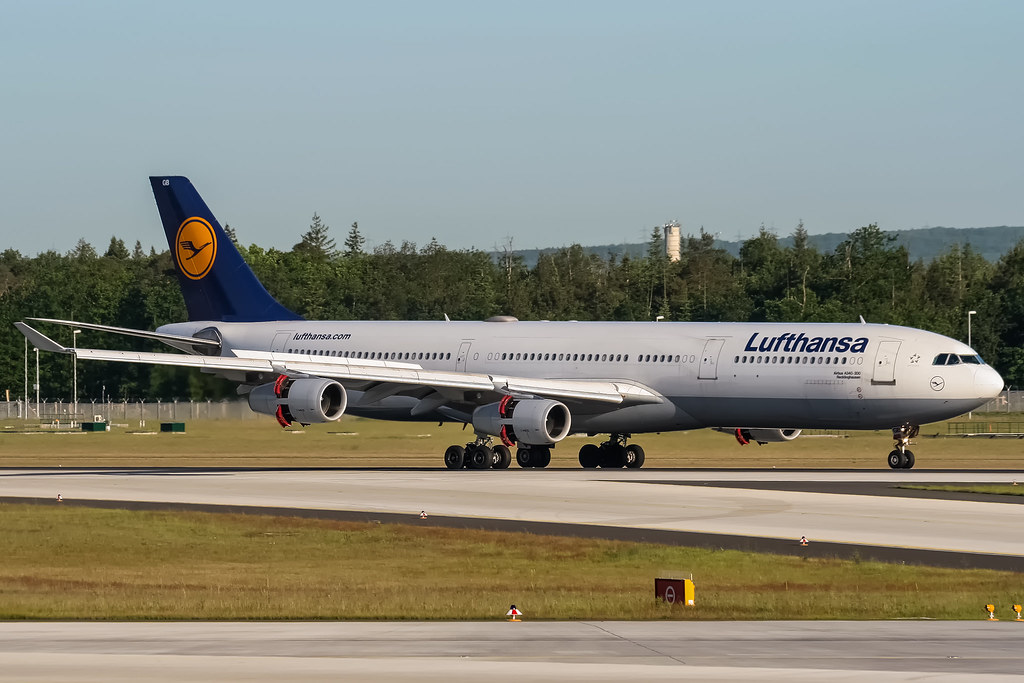 D Aigb Lufthansa Airbus A340 311 @ Frankfurt Rhein Main International (fra Eddf) 22 05 2012 By Oliver holzbauer Is Licensed Under Cc By Sa 2 0