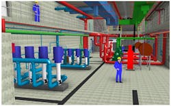 View of pump room equipment and accessories View of pump room equipment and accessories