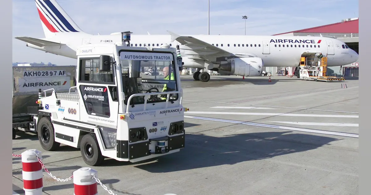 Baggage Tractor Ramp A World First – an Autonomous Baggage Tractor Tested in Real Conditions ...
