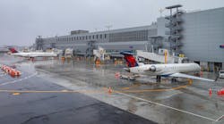 Gates are standardized at the new Delta terminal at LaGuardia so any aircraft smaller than a A321 an utilize any gate.