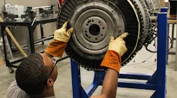 MIAT College of Technology student rebuilding a jet engine.