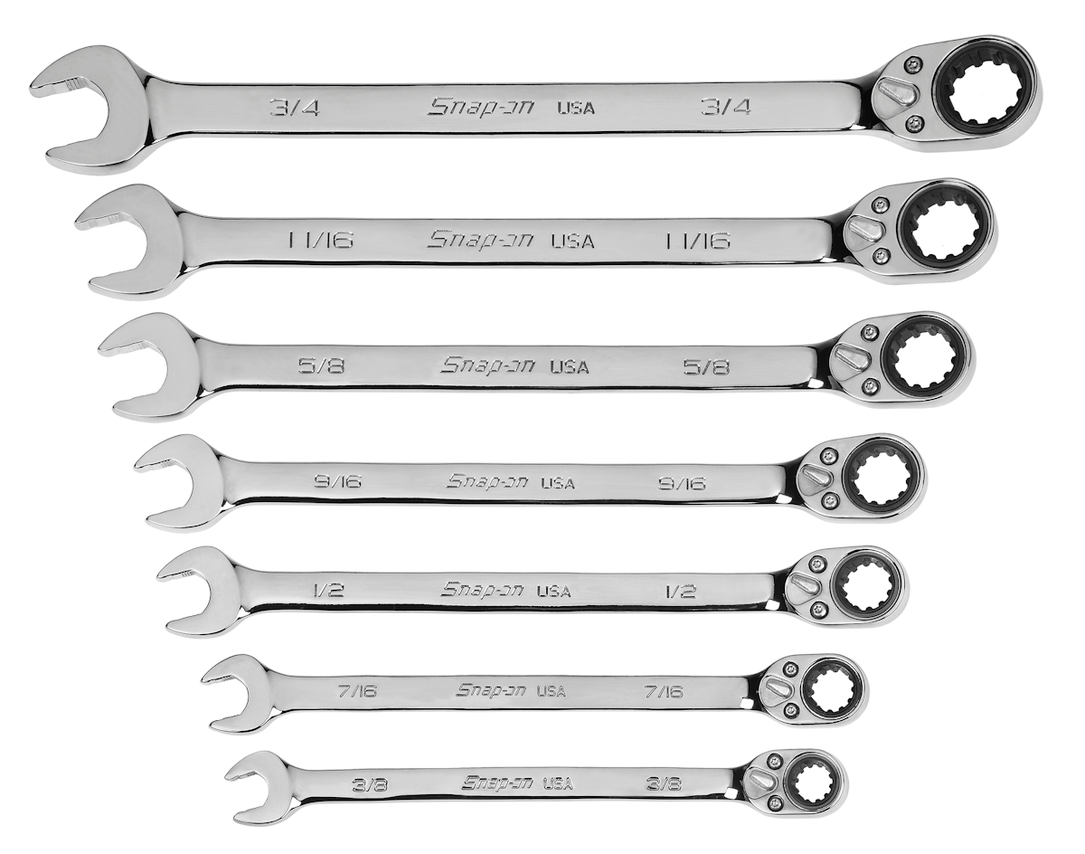 New Spline Reversible Ratcheting Combination Wrenches From Snapon