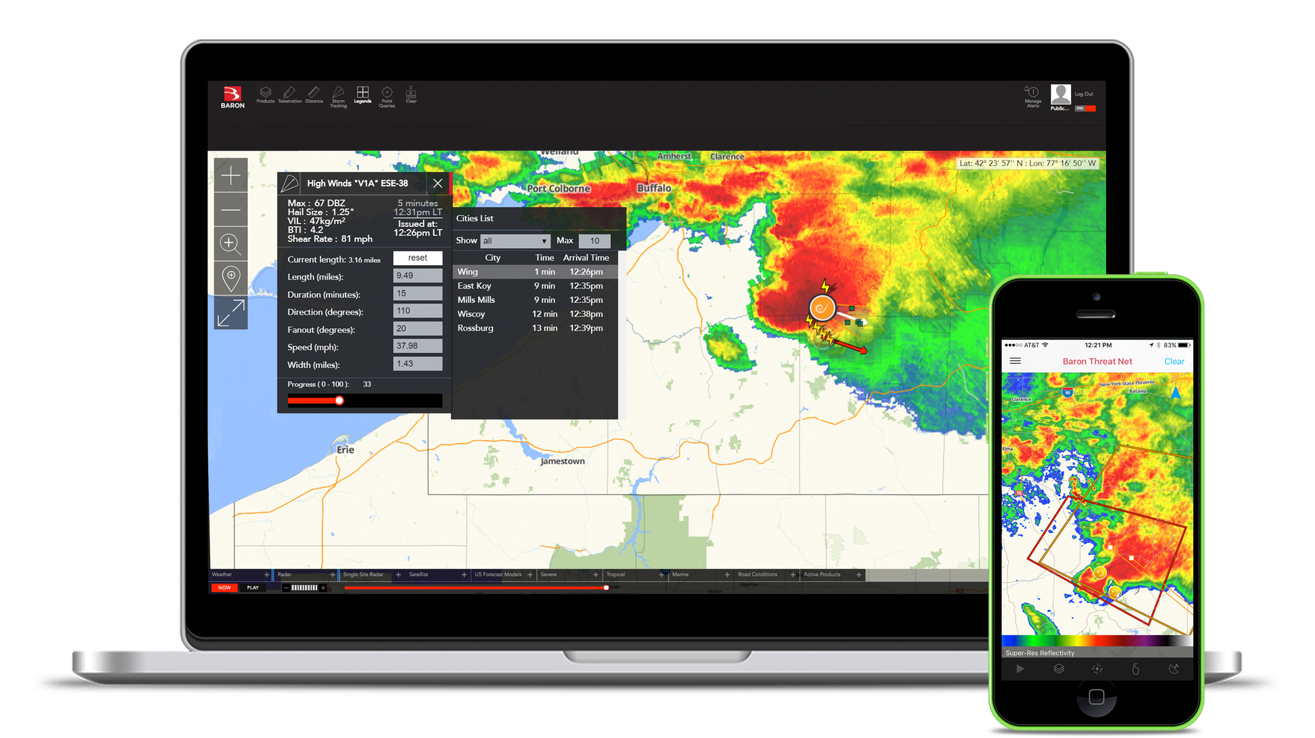 baron mobile threat net radar