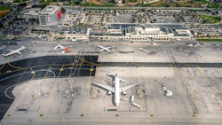 Malta International Airport Aerial Shot