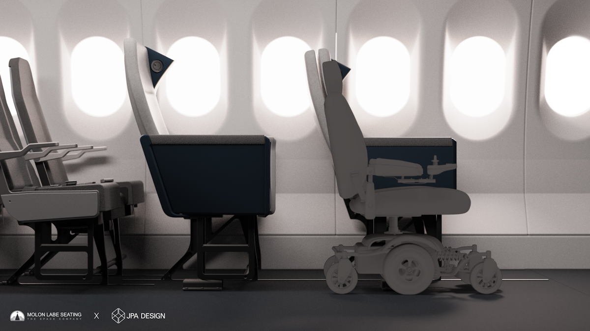 New Airline Seat Design will allow Disabled Passengers to Fly in their