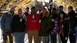 The current class of trainees from Olive Harvey visit AAR Airframe Rockford, photo courtesy AAR