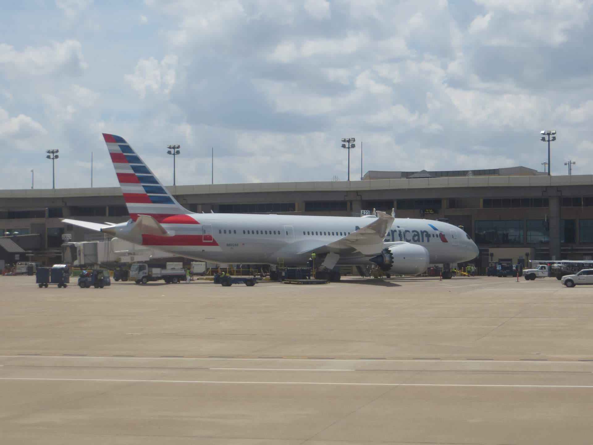 American Airlines N802 An At Dfw Airport, June 2015