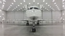 begins work in new and largest paint hangar.