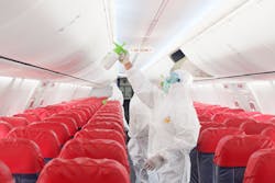 Safety First Disinfectant Spray And Aircraft Interior Cleaning Lion Air