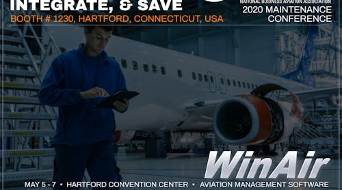Win Air Aviation Management Software Booth 1230 Nbaa 2020 Maintenance Conference