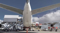 Aircraft On Tarmac Being Loaded 767x300 Aircraft On Tarmac Being Loaded 767x300