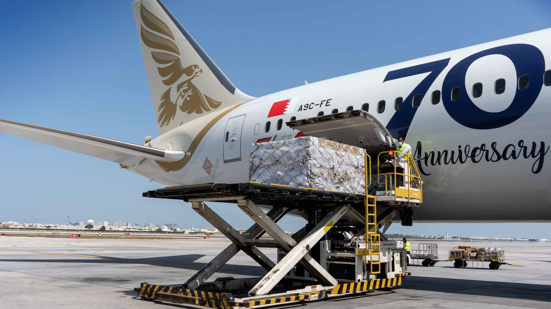 Gulf Air Cooperates With Local Companies In Importing 9 Tons Of Medical Supplies