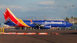A group of Southwest Airlines Boeing 737 MAX 8 aircraft sit on the tarmac at Phoenix Sky Harbor International Airport on March 13, 2019 in Phoenix, Arizona.