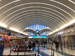 The fourth and final display of the project is a quatrefoil, a four-lobed geometric shape central to the culture and brand of San Antonio. The fourth and final display of the project is a quatrefoil, a four-lobed geometric shape central to the culture and brand of San Antonio.