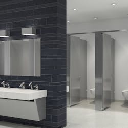 Touchless technology is one of the major features transforming airport restrooms.