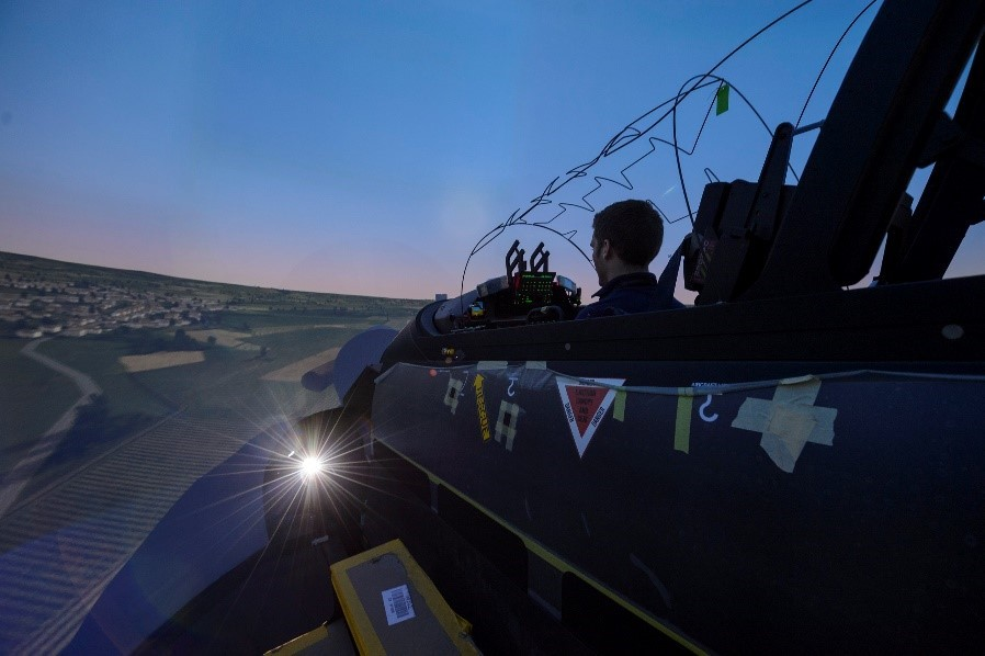 PC-21 full-mission simulators used as part of the Jet Pilots Modernised Training Program for the French Air Force play a key role in ground-based training.