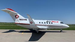 AirMed International's Hawker 800XP is based in Birmingham, Ala. AirMed International's Hawker 800XP is based in Birmingham, Ala.