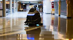 Developed in conjunction with Pittsburgh firm Carnegie Robotics, Nilfisk’s Liberty SC50 Autonomous Scrubber/Dryer is a commercial-grade, fully autonomous, robotic floor-cleaning machine.