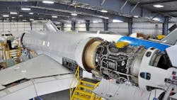 Flying Colours performing heavy maintenance checks on Bombardier Global aircraft types.
