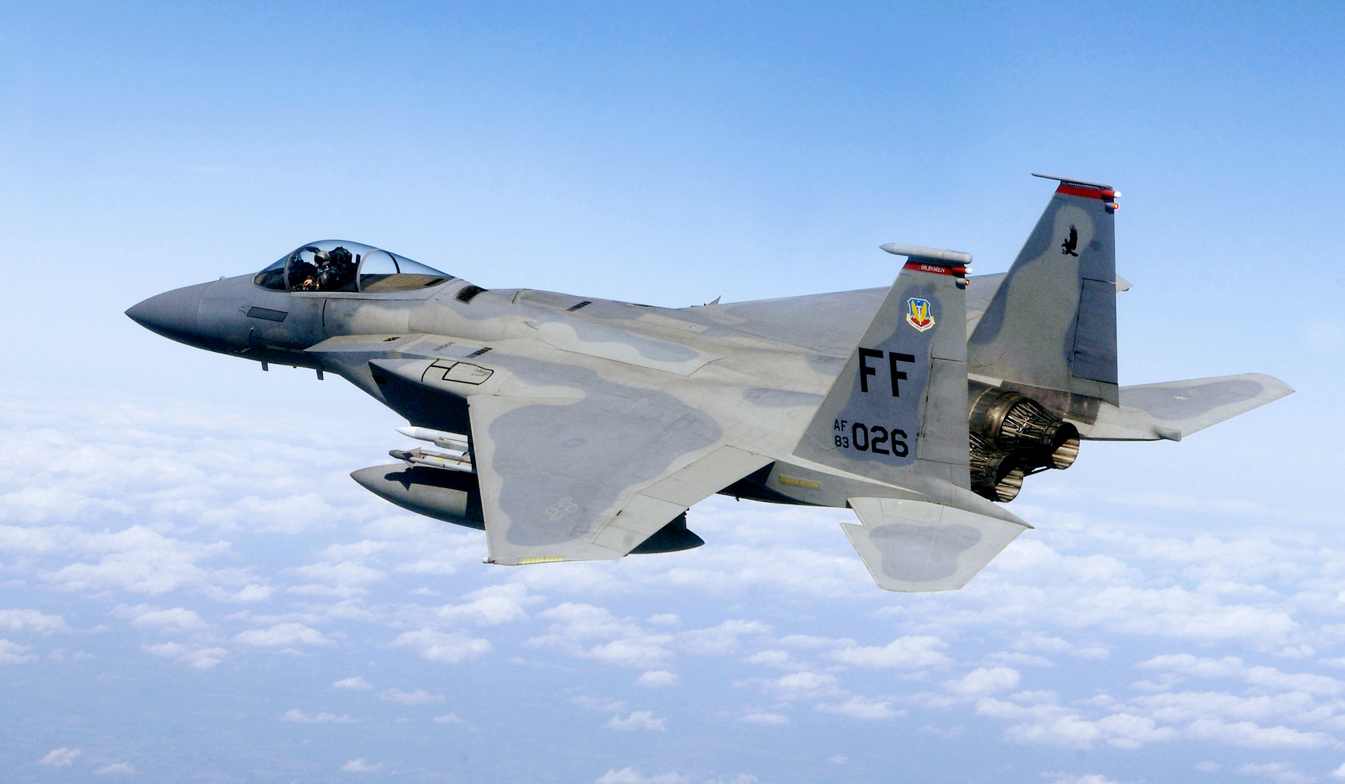 F 15 71st Fighter Squadron In Flight 5eea2887f260c