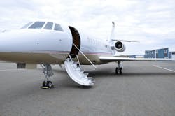 Falcon 2000LXS demonstrates full range of services provided by Flying Colours Corp.