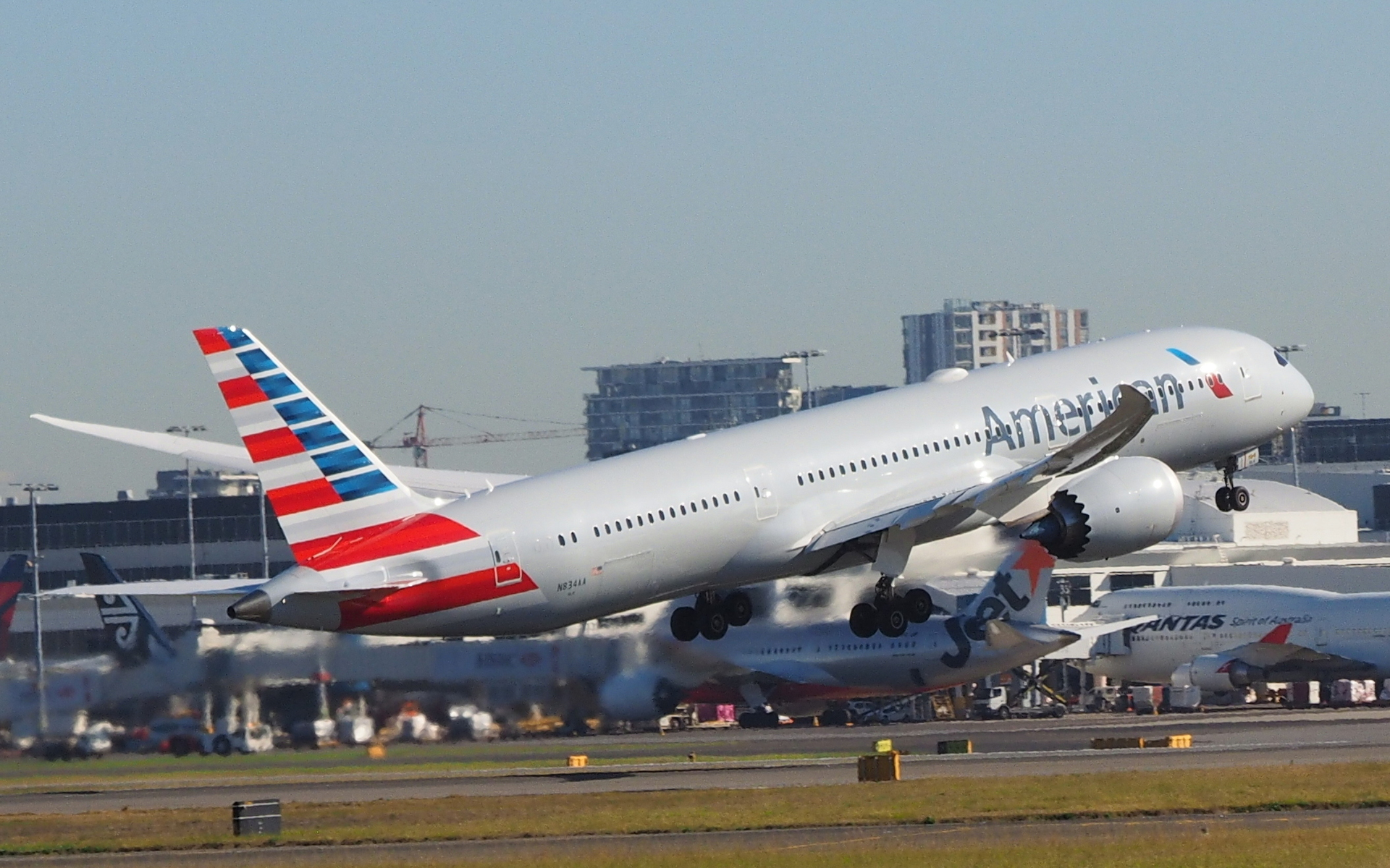 N834 Aa Taking Off From Sydney Airport July 2018 5ef0b7a08c7c0