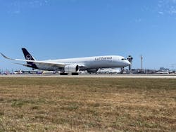 A Lufthansa A350 lands at Los Angeles International Airport on Wednesday, June 3 as the airline resumes nonstop service this week from LA to Munich. A Lufthansa A350 lands at Los Angeles International Airport on Wednesday, June 3 as the airline resumes nonstop service this week from LA to Munich.