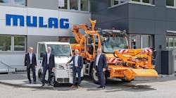 The MULAG management from left to right: Company owner Werner Wössner, managing director Holger Wössner, managing director Andreas Vorig, managing director Uwe Meißner. The MULAG management from left to right: Company owner Werner Wössner, managing director Holger Wössner, managing director Andreas Vorig, managing director Uwe Meißner.