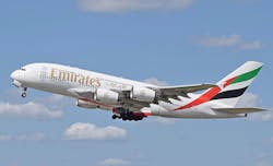 Emirates A380 800 (a6 Eec) Departs London Heathrow 7 June 2015 Arp