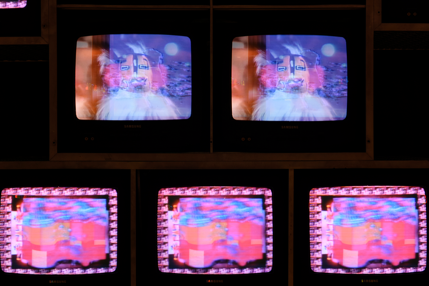 Nam June Paik, Electro-Symbio Phonics for Phoenix (television detail), 1992, collection of the Phoenix Office of Arts and Culture
