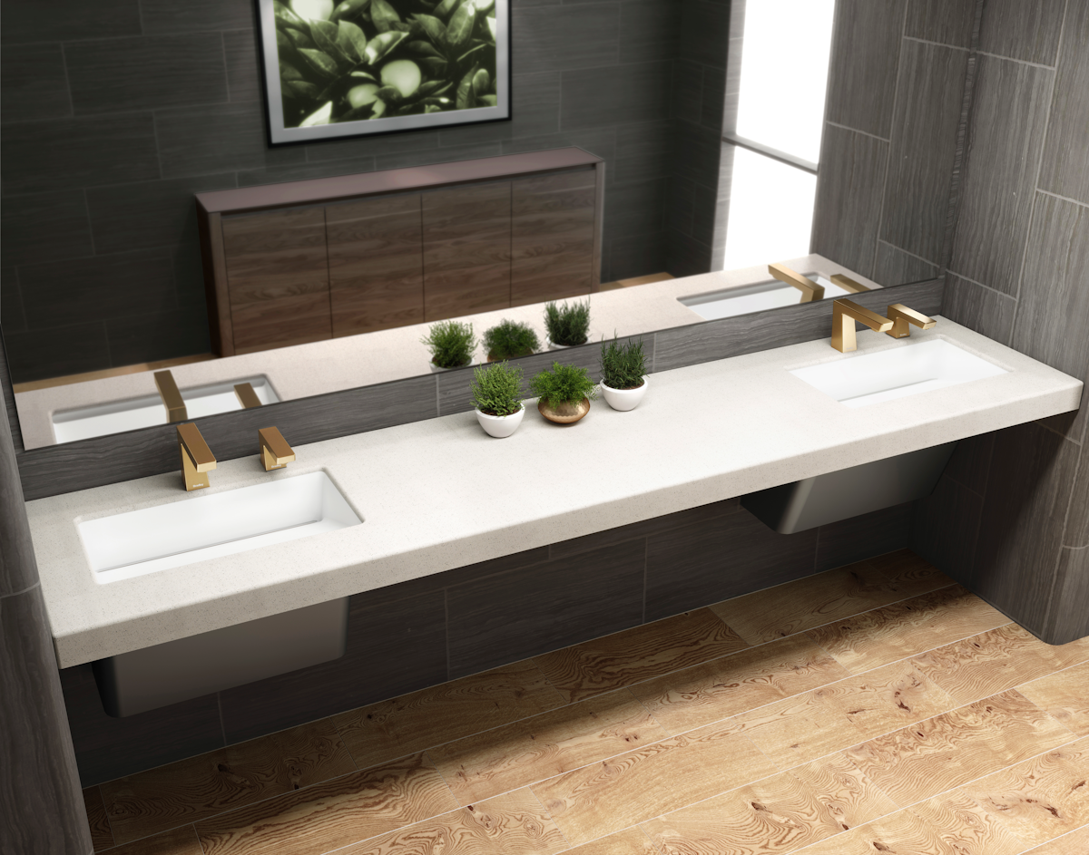 Epoxy Coated Lavatory Water Closet Comby Bradley Corporation