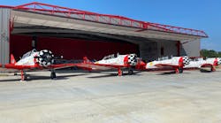 John’s 360° Coatings business hangar in Bolton, Mississippi has a 115 ft x 23 ft. Schweiss hydraulic door. John’s 360° Coatings business hangar in Bolton, Mississippi has a 115 ft x 23 ft. Schweiss hydraulic door.