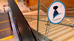 Escalator Close Up Enhanced Cleaning Icon