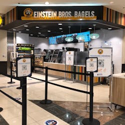 Grab Virtual Kiosks are now in place at the Delaware North-operated Einstein Bros. Bagels at ATL Concourse D.