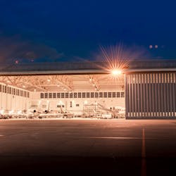 Jet Aviation Geneva hangar.