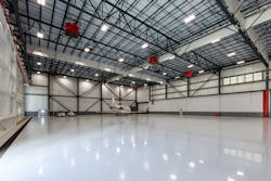 The facility extension features a brand-new 11,270 square-foot. FBO terminal, a 42,000 square-foot hangar and a near-65,000 square-foot ramp. The facility extension features a brand-new 11,270 square-foot. FBO terminal, a 42,000 square-foot hangar and a near-65,000 square-foot ramp.